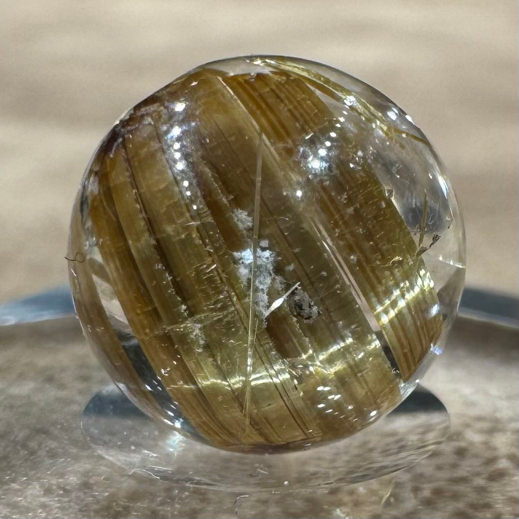タイチンルチルクォーツ ビーズ 10.3mm #BZ1028 - premium stone gallery LIVE