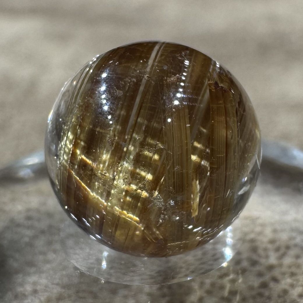 タイチンルチルクォーツ ビーズ 11.1mm #BZ1030 - premium stone gallery LIVE