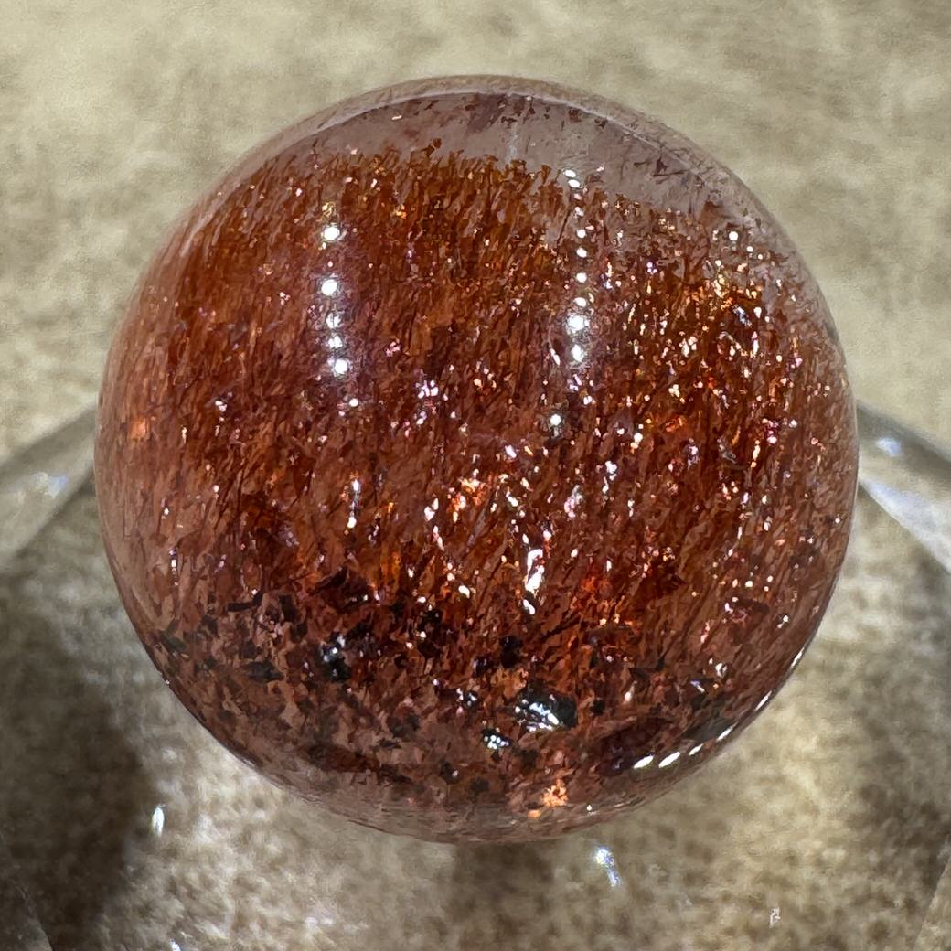 レピドクロサイトインクォーツ ビーズ 17.7mm #BZ1049 - premium stone gallery LIVE