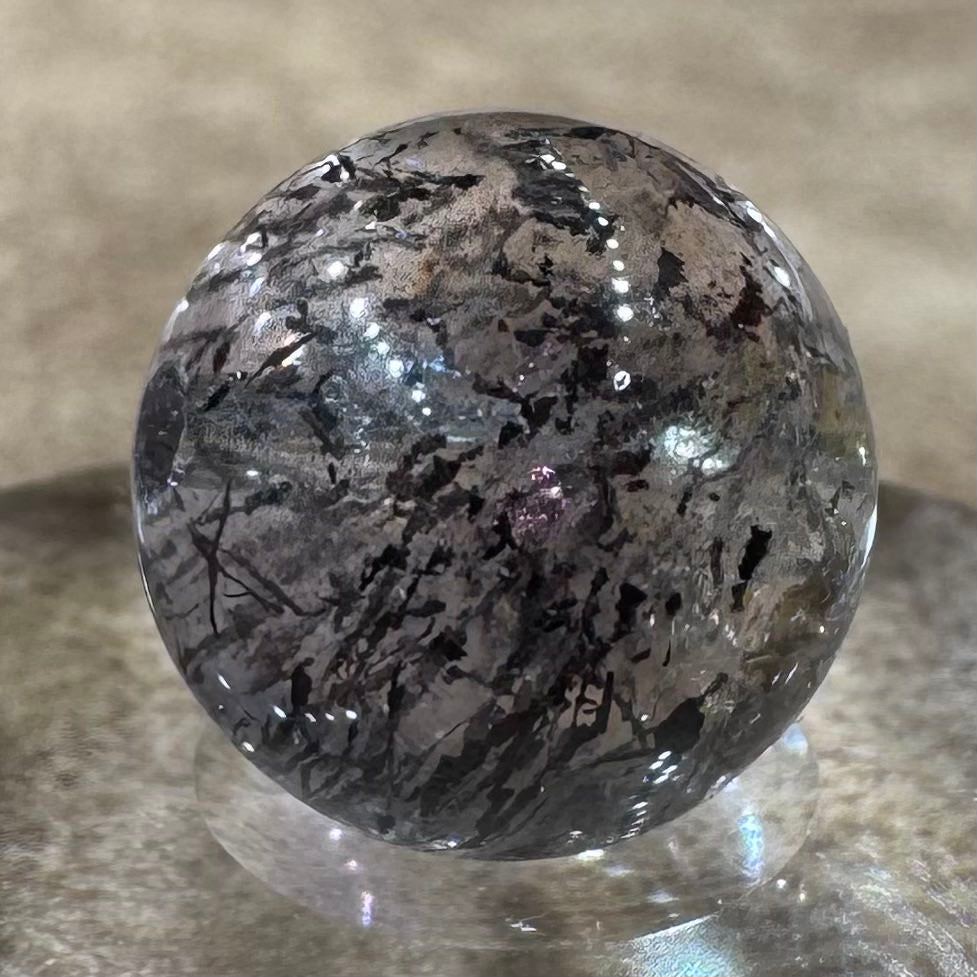 ヘマタイト,ゲーサイト,コベライト,パイライトインクォーツ ビーズ 11.4mm #BZ1058 - premium stone gallery LIVE