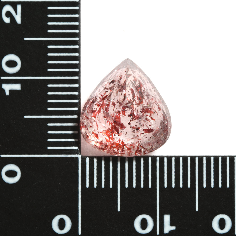 レピドクロサイト・イン・クォーツ ペア・シェイプ・カット 5.561ct #JWA2070