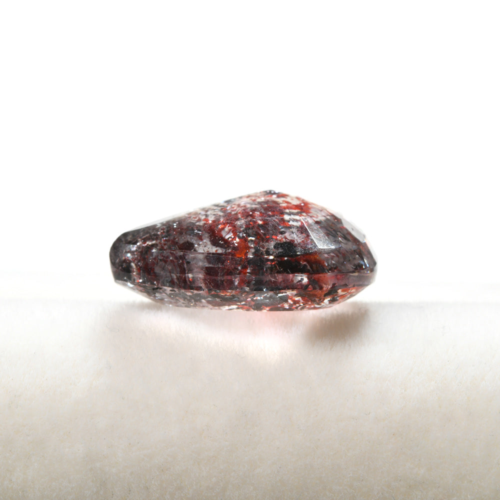 レピドクロサイト・イン・クォーツ ペア・シェイプ・カット 8.921ct #JWA2073