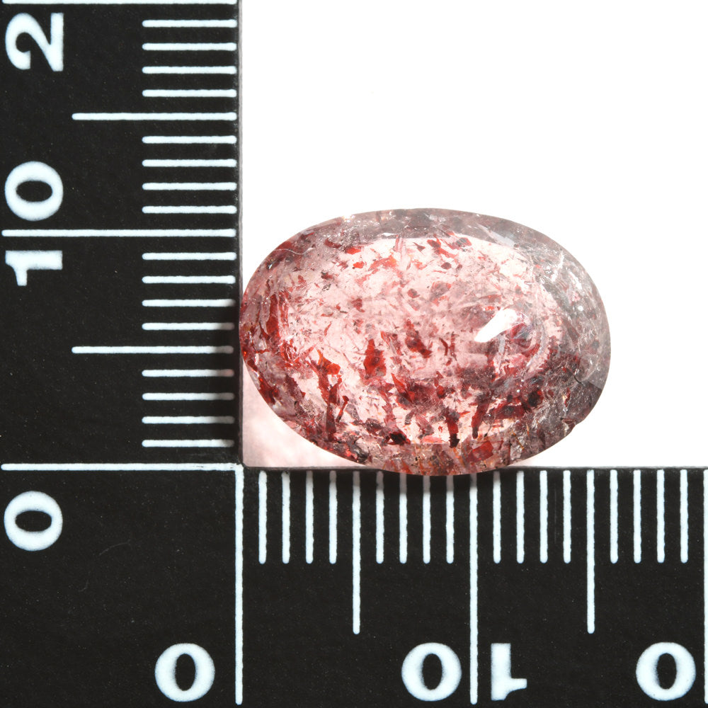 レピドクロサイト・イン・クォーツ オーバル・ミックス・カット 8.161ct #JWA2075