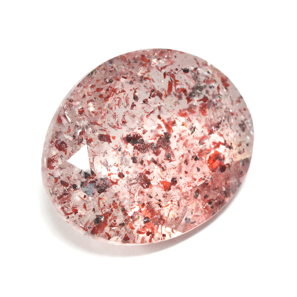 レピドクロサイト・イン・クォーツ オーバル・カボション 14.678ct #JWS3502
