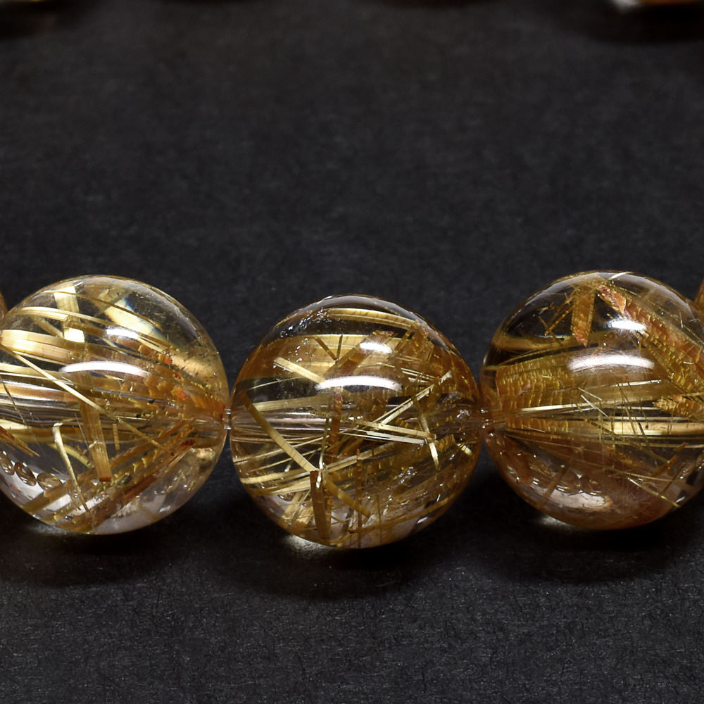 タイチンルチルクォーツ ブレスレット 12mm #NL891