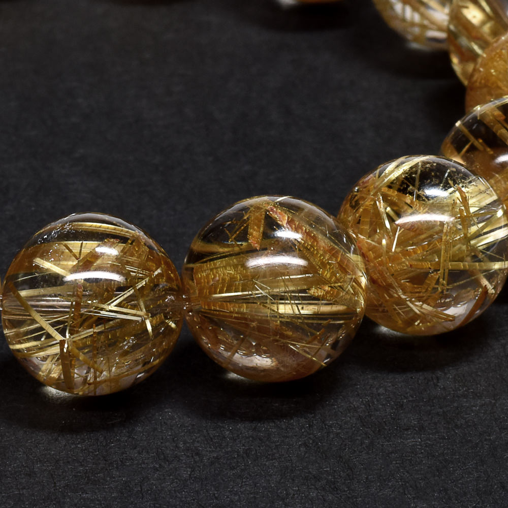 タイチンルチルクォーツ ブレスレット 12mm #NL891