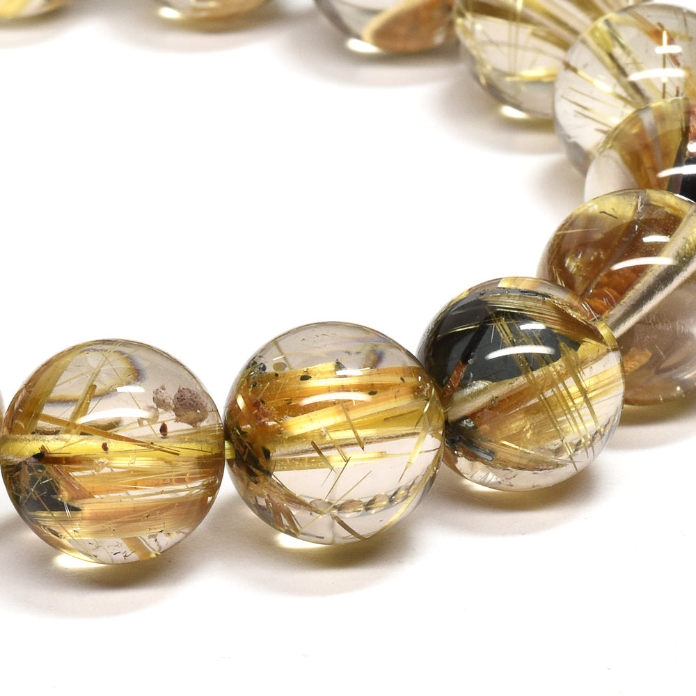 放射タイチンルチルクォーツ ブレスレット 11.5-12mm #PJ514