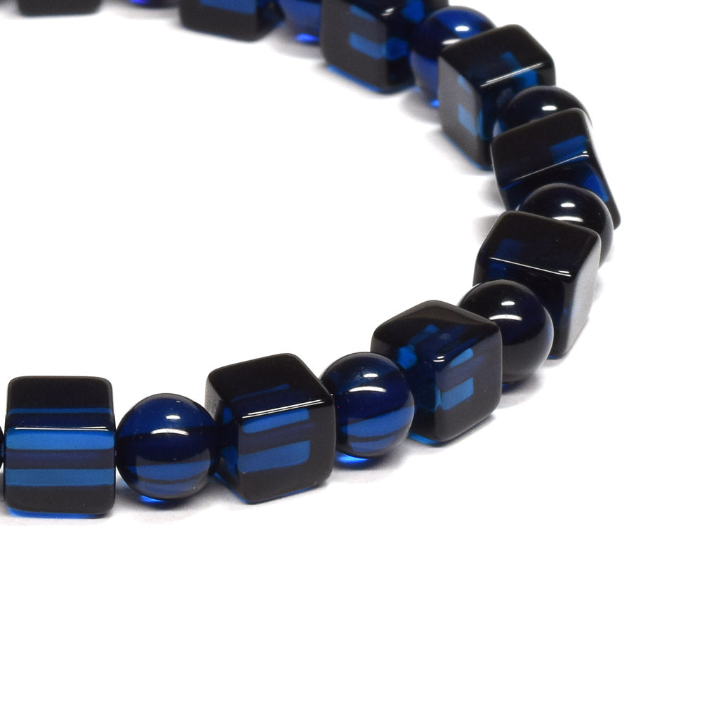 ブルーアンバー ブレスレット 6mm #PK509