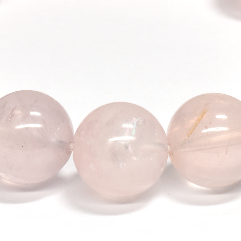 アイリス・ローズクォーツ ブレスレット 12.5mm #QA012