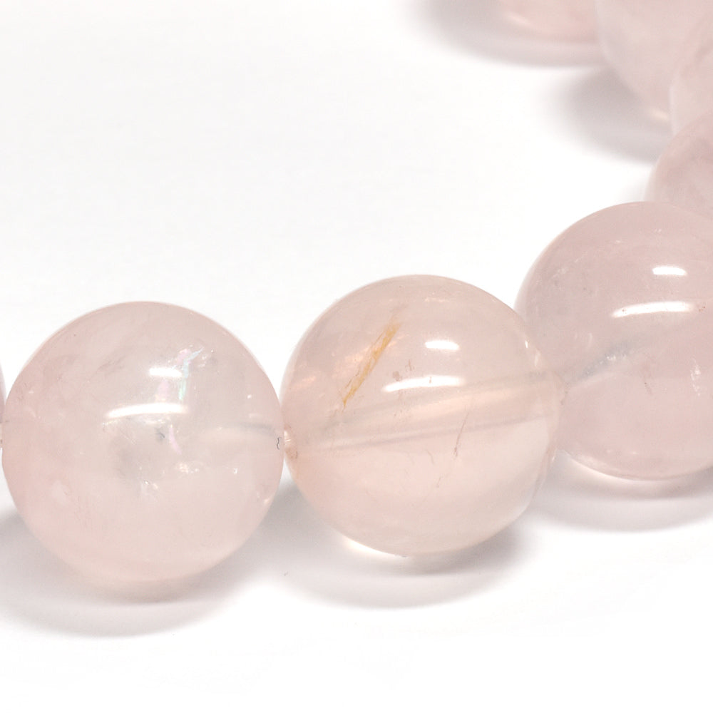 アイリス・ローズクォーツ ブレスレット 12.5mm #QA012