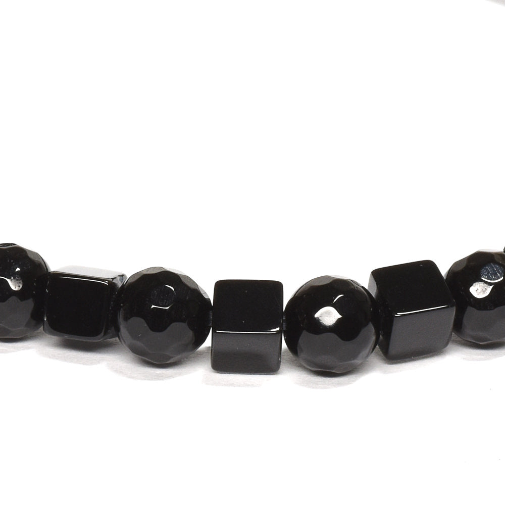オニキス ブレスレット 4x6mm #QA065
