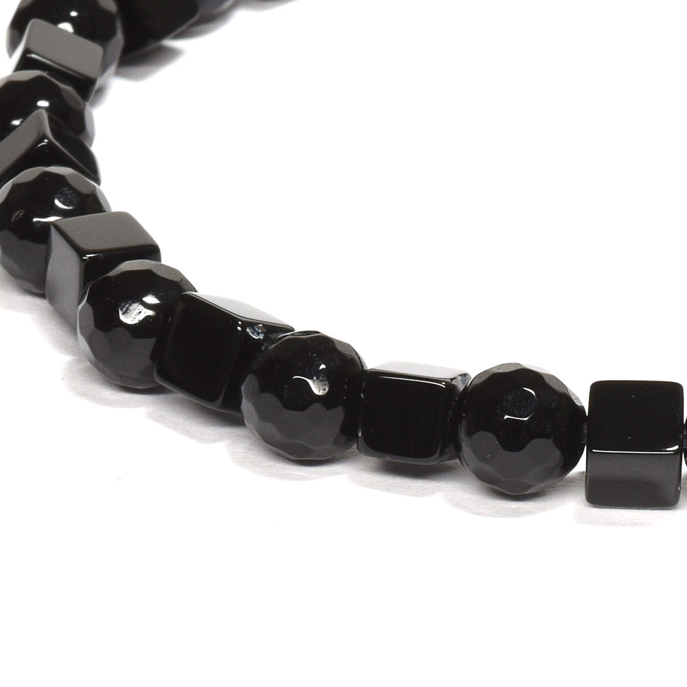 オニキス ブレスレット 4x6mm #QA065