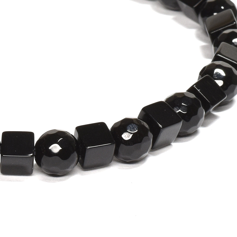 オニキス ブレスレット 4x6mm #QA065