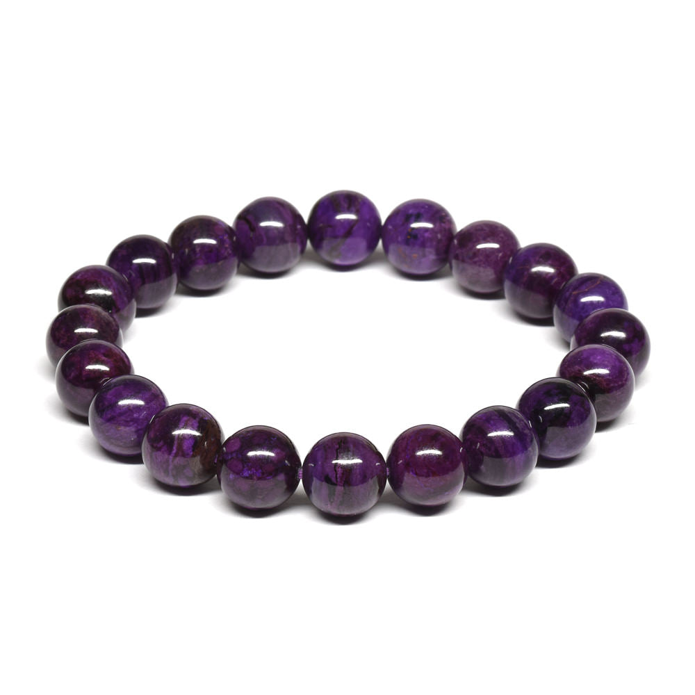 鑑別書付]スギライト ブレスレット 9.5mm #QC417 – premium stone