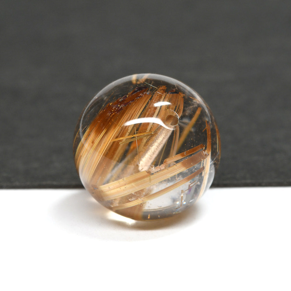 タイチンルチルクォーツ ビーズ 12mm #QD174