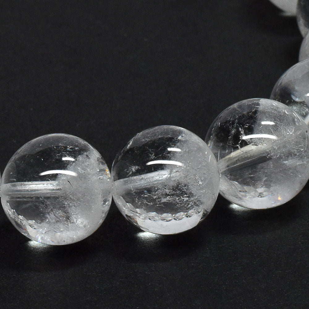 ホワイトファントムクォーツ ブレスレット 11mm #QE161