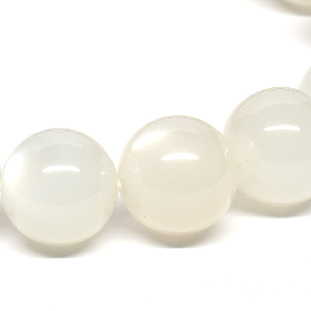 ホワイトムーンストーン ブレスレット 11mm #QF205