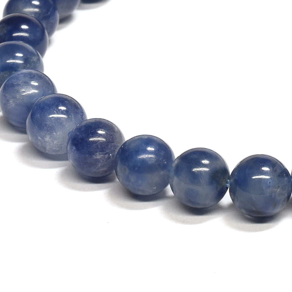 デュモルチェライトインクォーツ ブレスレット 6.5mm #QJ043