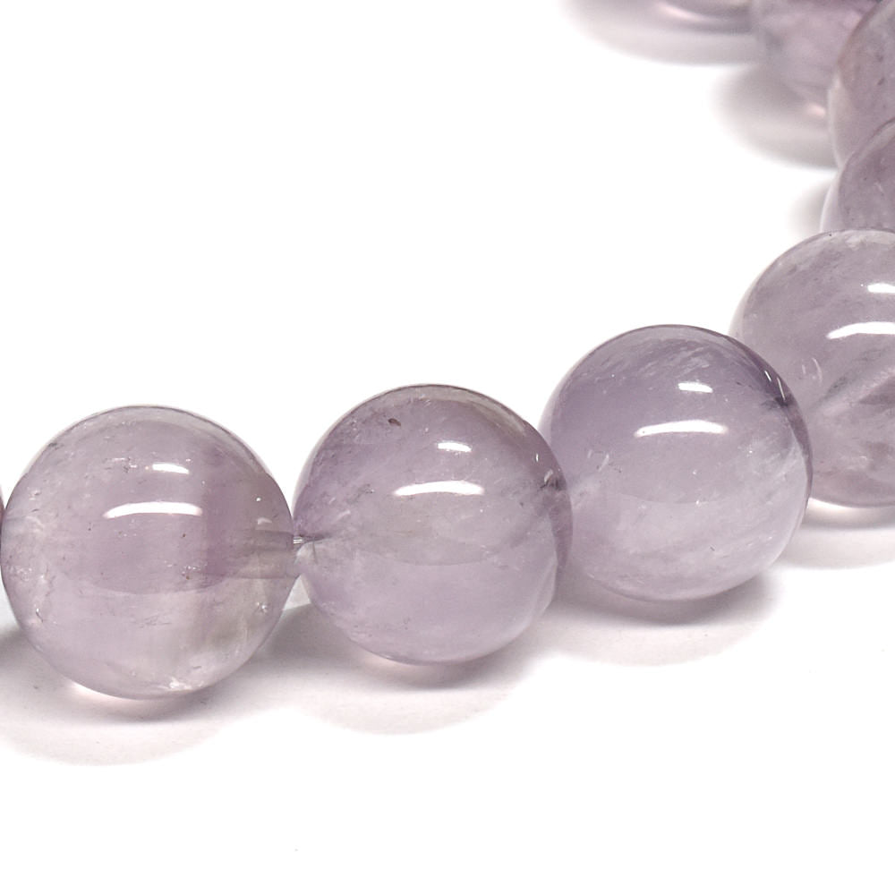 クラウディ・アメシストクォーツ ブレスレット 10.5mm #QJ047