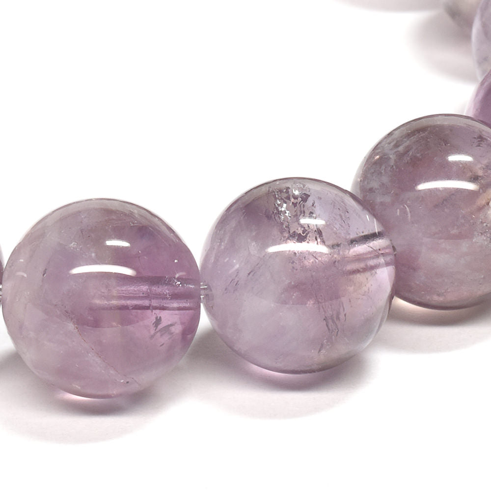クラウディ・アメシストクォーツ ブレスレット 13mm #QJ050