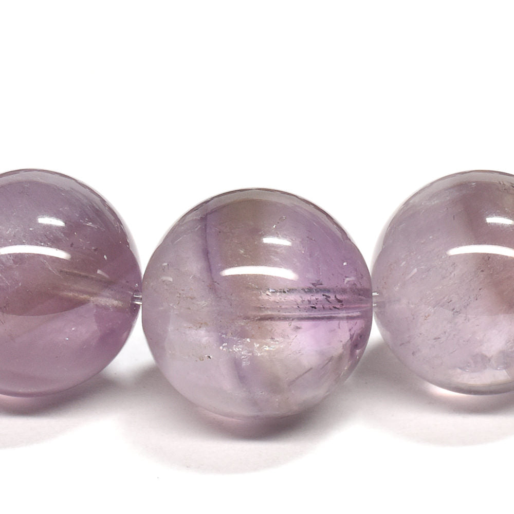クラウディ・アメシストクォーツ ブレスレット 14mm #QJ051
