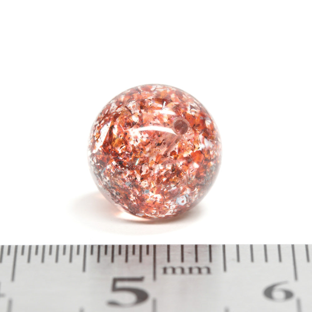 ファイアークォーツ ビーズ 10.2mm #QJ092