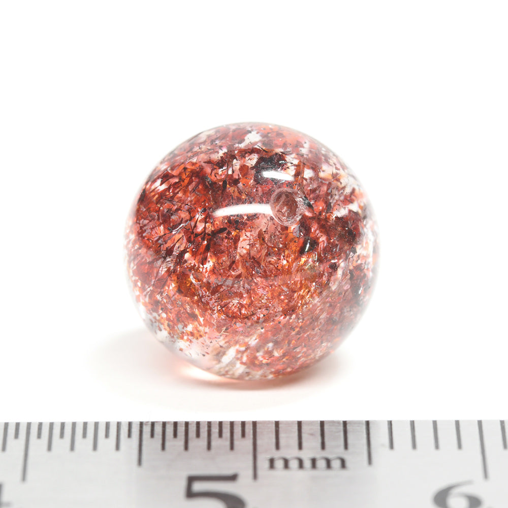 ファイアークォーツ ビーズ 12mm #QJ095