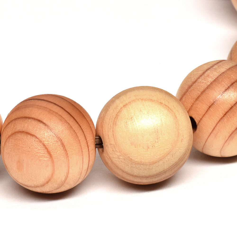 熊野桧 目あり ブレスレット 12mm #QK104