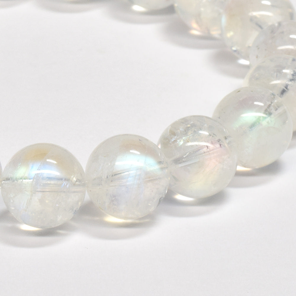 ホワイトラブラドライト ブレスレット 10mm #QL193