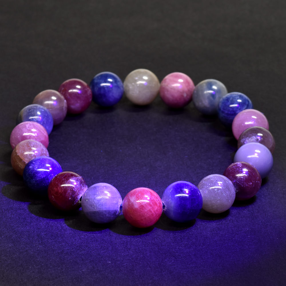 ミックスサファイア ブレスレット 9.5mm #QM274