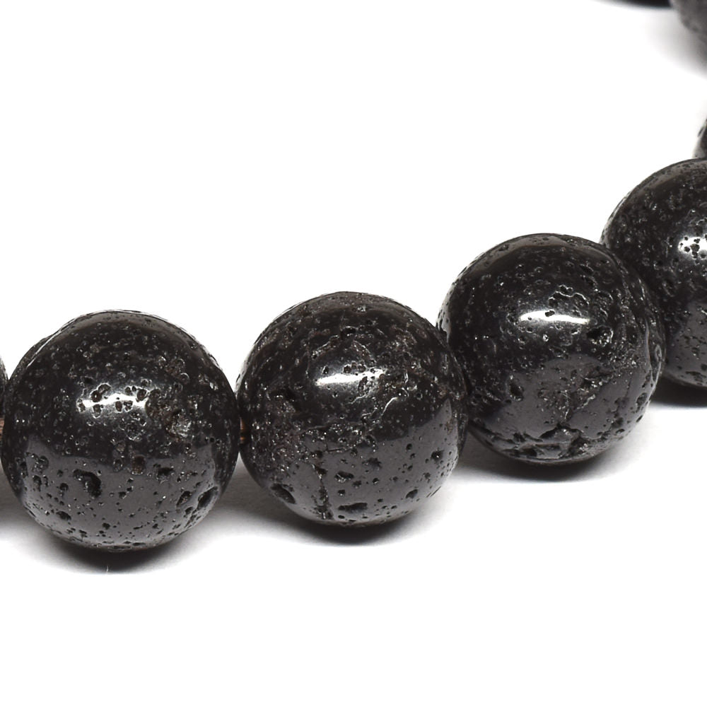 静岡県産 富士山溶岩 ブレスレット 10mm #QM361