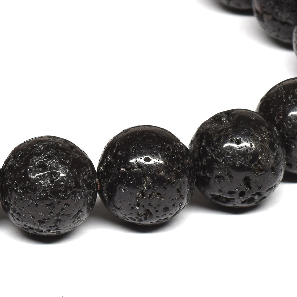 静岡県産 富士山溶岩 ブレスレット 10mm #QM362