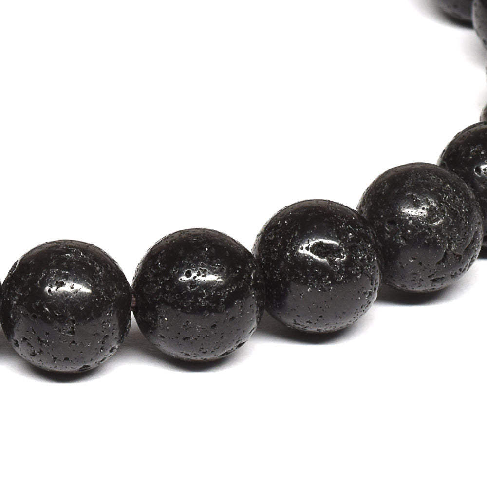 静岡県産 富士山溶岩 ブレスレット 8.5mm #QM363