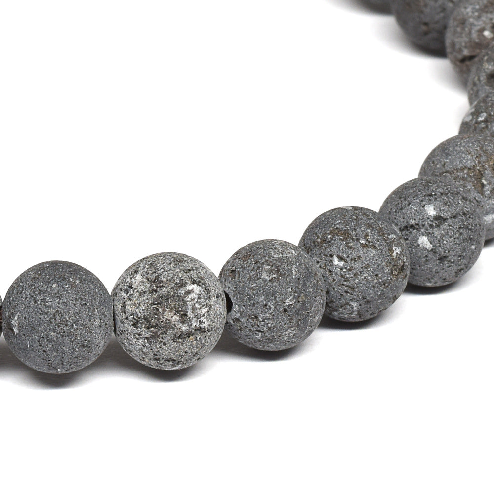 静岡県産 富士山溶岩 ブレスレット 7.5mm #QM366