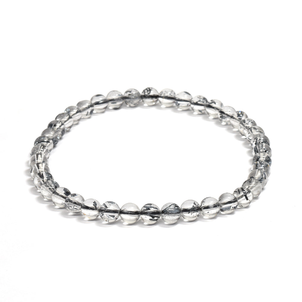 スティブナイトインクォーツ ブレスレット 4.5-5mm #QM392