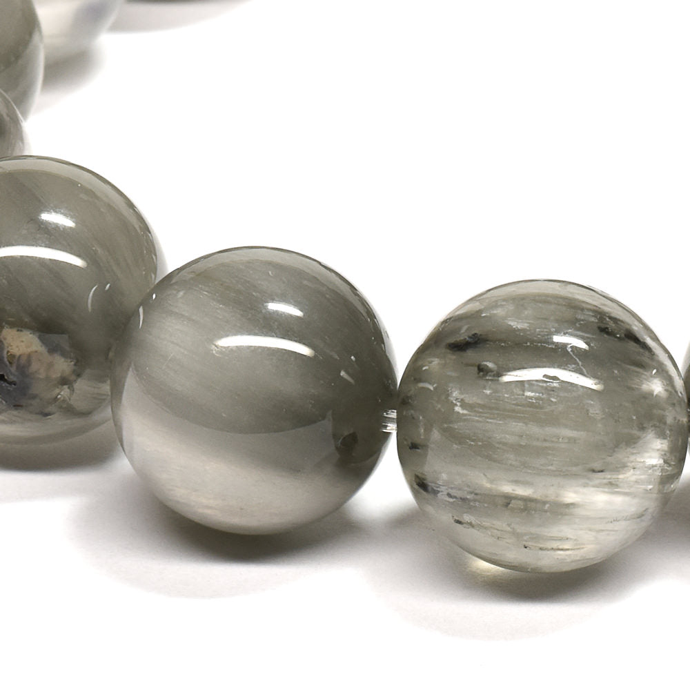 シルバーサゲニティッククォーツ ブレスレット 15mm #QM396