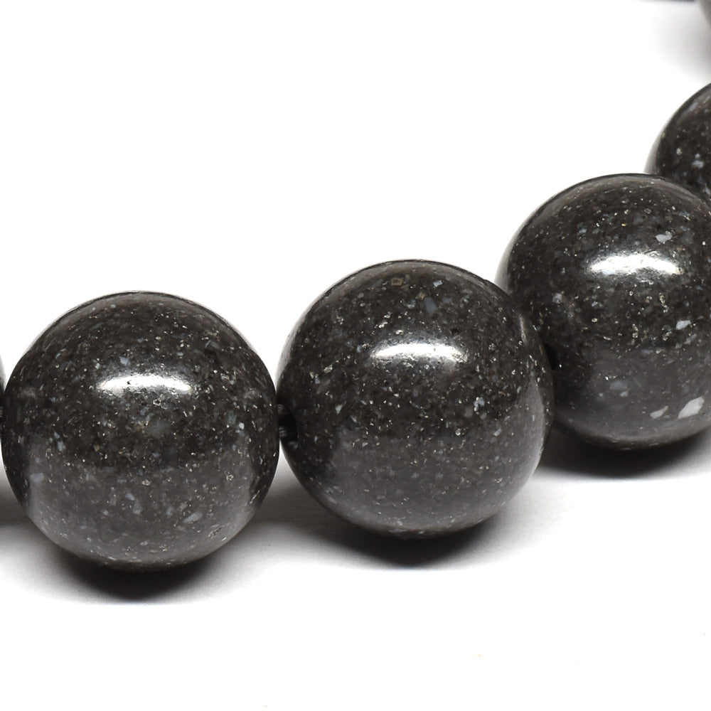 徳島県産 中央構造線黒色片岩 ブレスレット 12mm #RA103