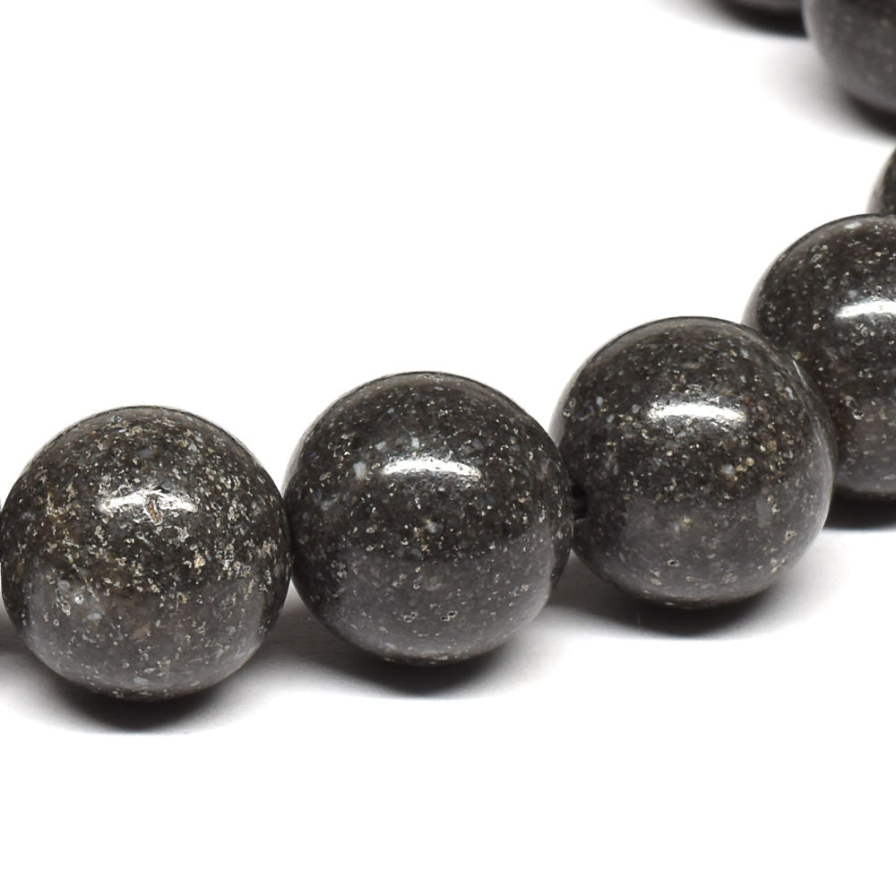徳島県産 中央構造線黒色片岩 ブレスレット 10mm #RA104