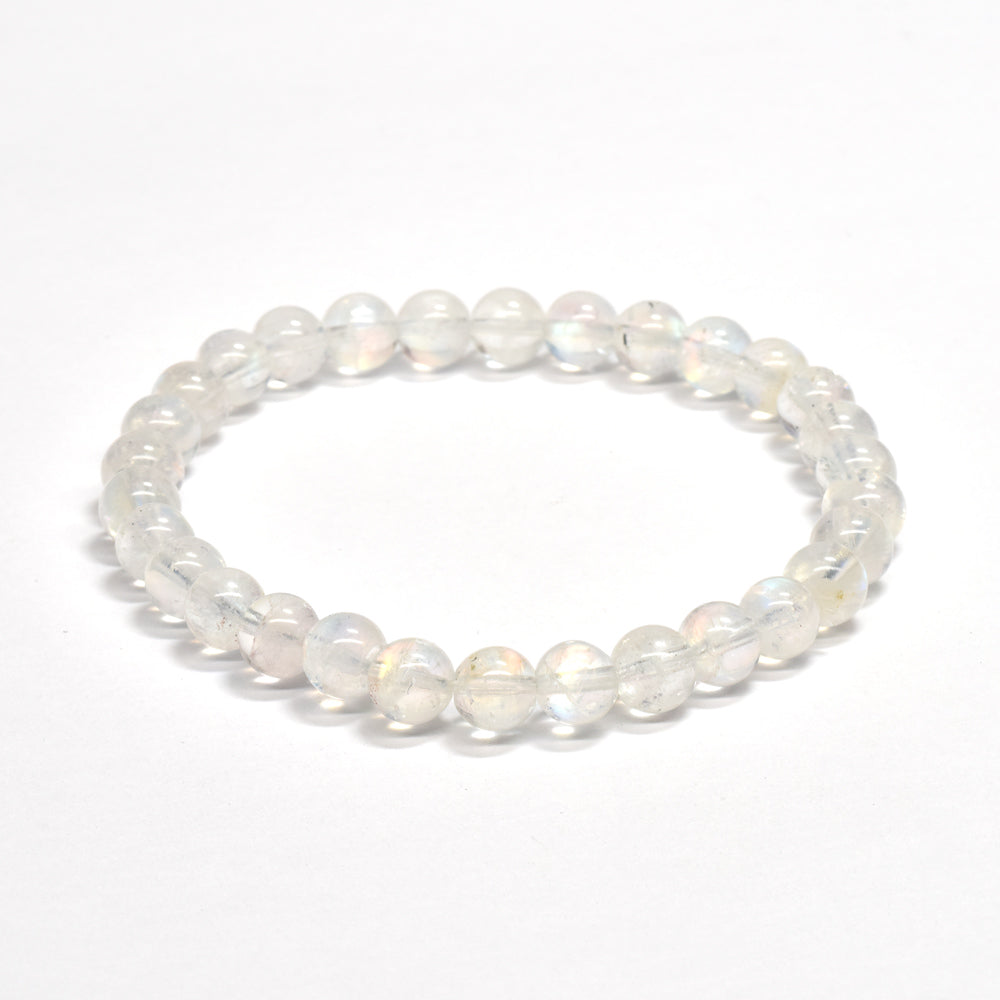 ホワイトラブラドライト ブレスレット 6mm #RA232