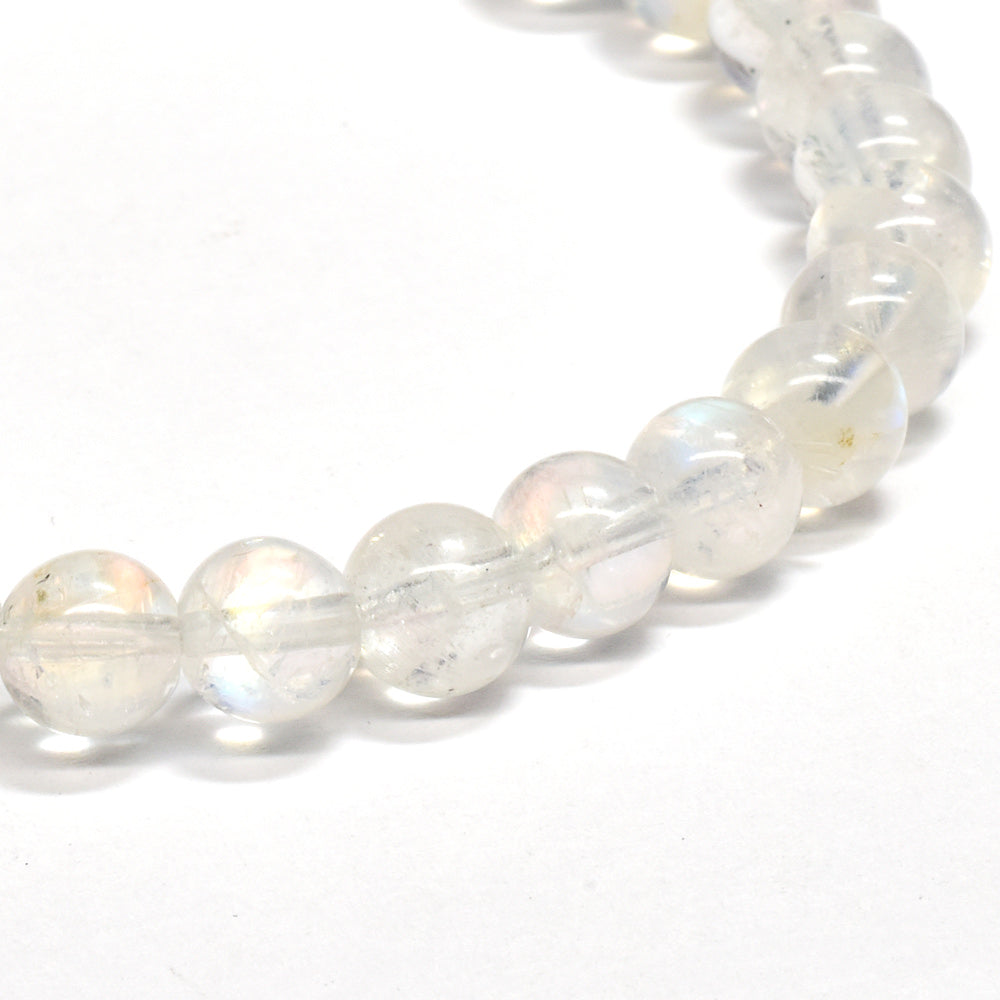 ホワイトラブラドライト ブレスレット 6mm #RA232