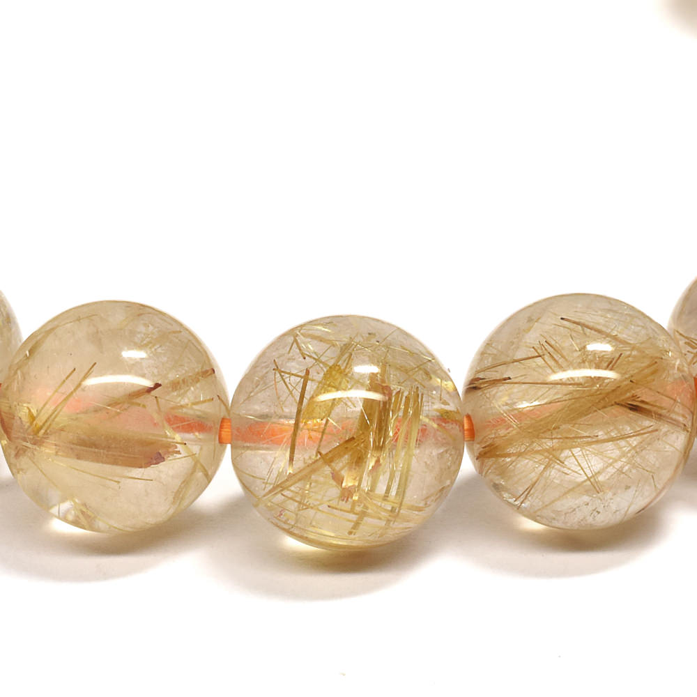 ルチルクォーツ ブレスレット 10.5mm #RA252
