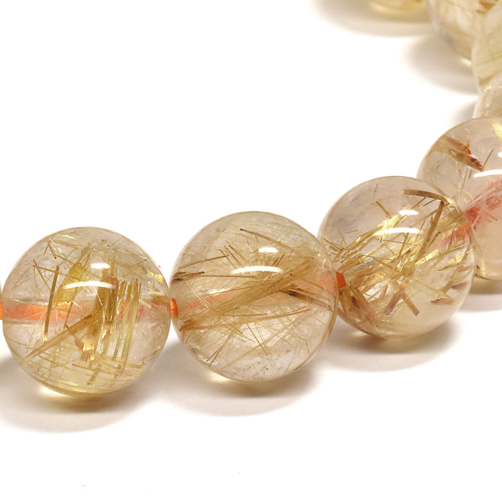 ルチルクォーツ ブレスレット 10.5mm #RA252