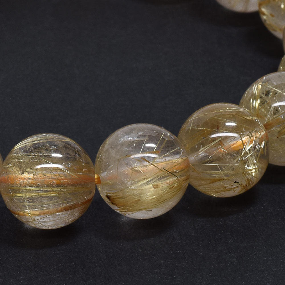 ルチルクォーツ ブレスレット 10.5mm #RA254