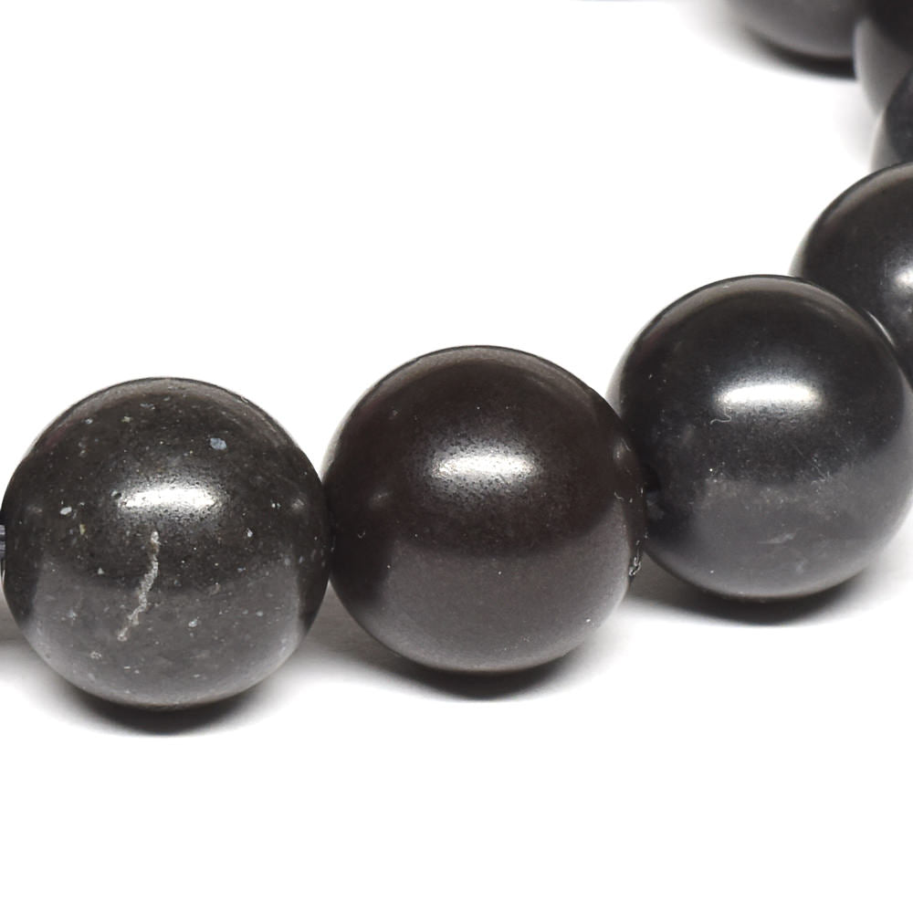 三重県産 那智黒石 ブレスレット 12mm #RC043