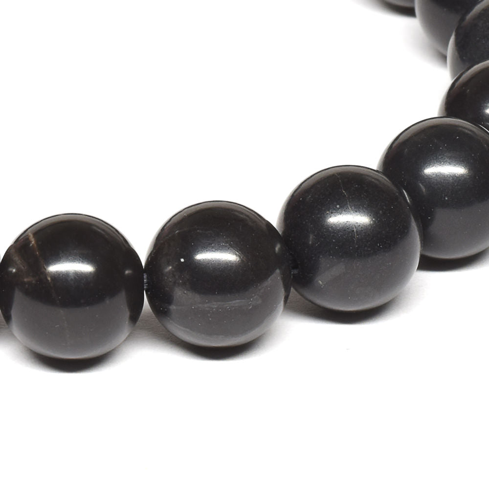 三重県産 那智黒石 ブレスレット 10mm #RC044