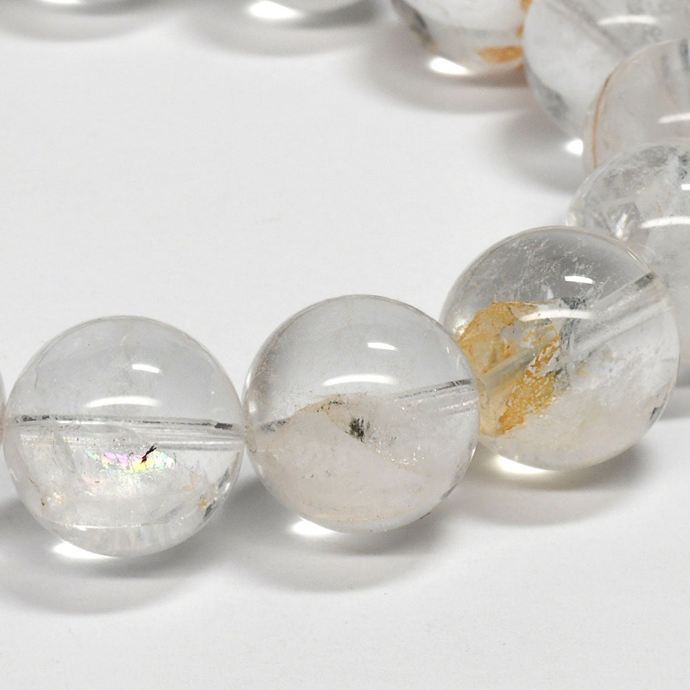 クォーツ・イン・クォーツ(貫入水晶) ブレスレット 13-14mm #RC067