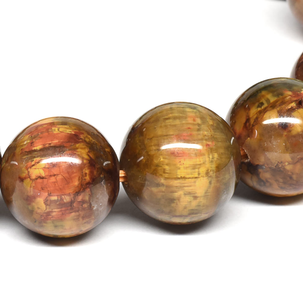 ゴールデンレッドピーターサイト ブレスレット 12.5-13mm #RC180