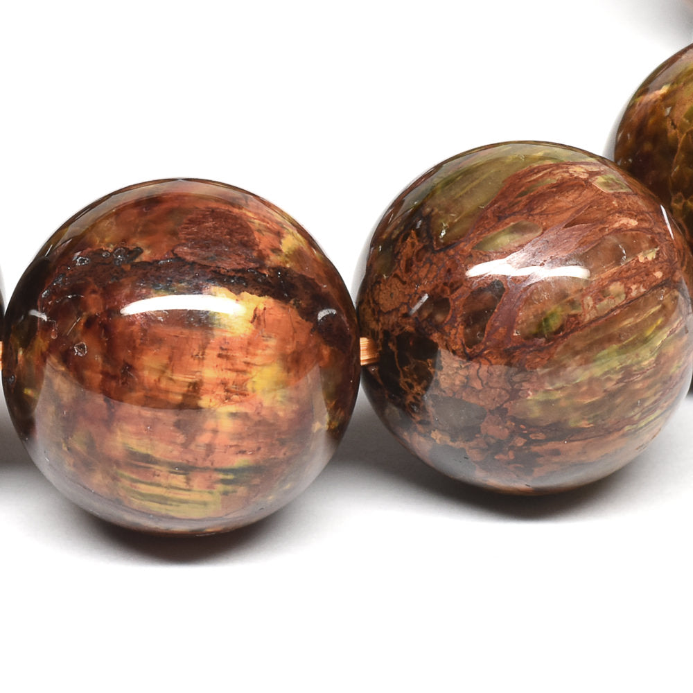 ゴールデンレッドピーターサイト ブレスレット 16.5mm #RC182