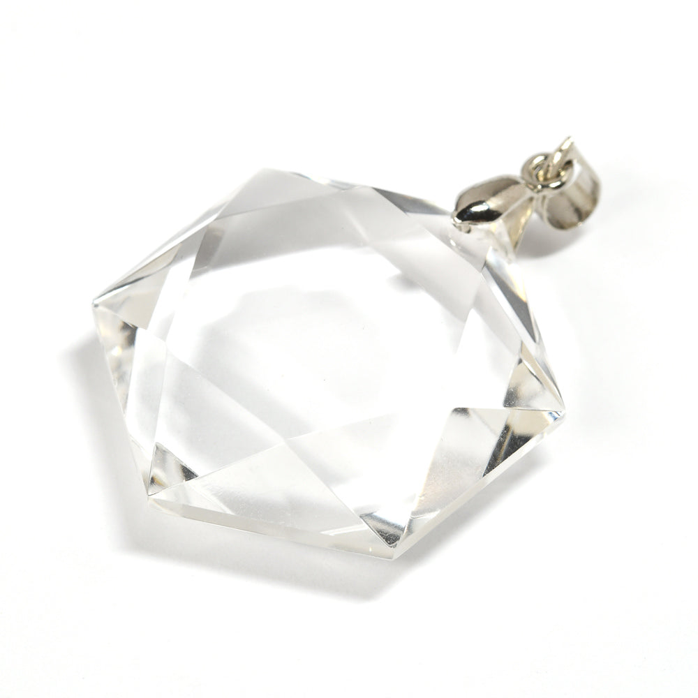 天然水晶 ペンダントトップ 29x25.5x9.5mm #RC246