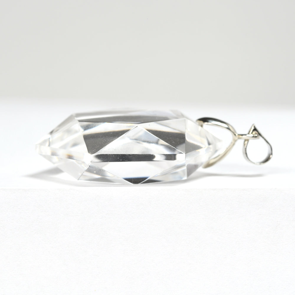 天然水晶 ペンダントトップ 29x25.5x9.5mm #RC246